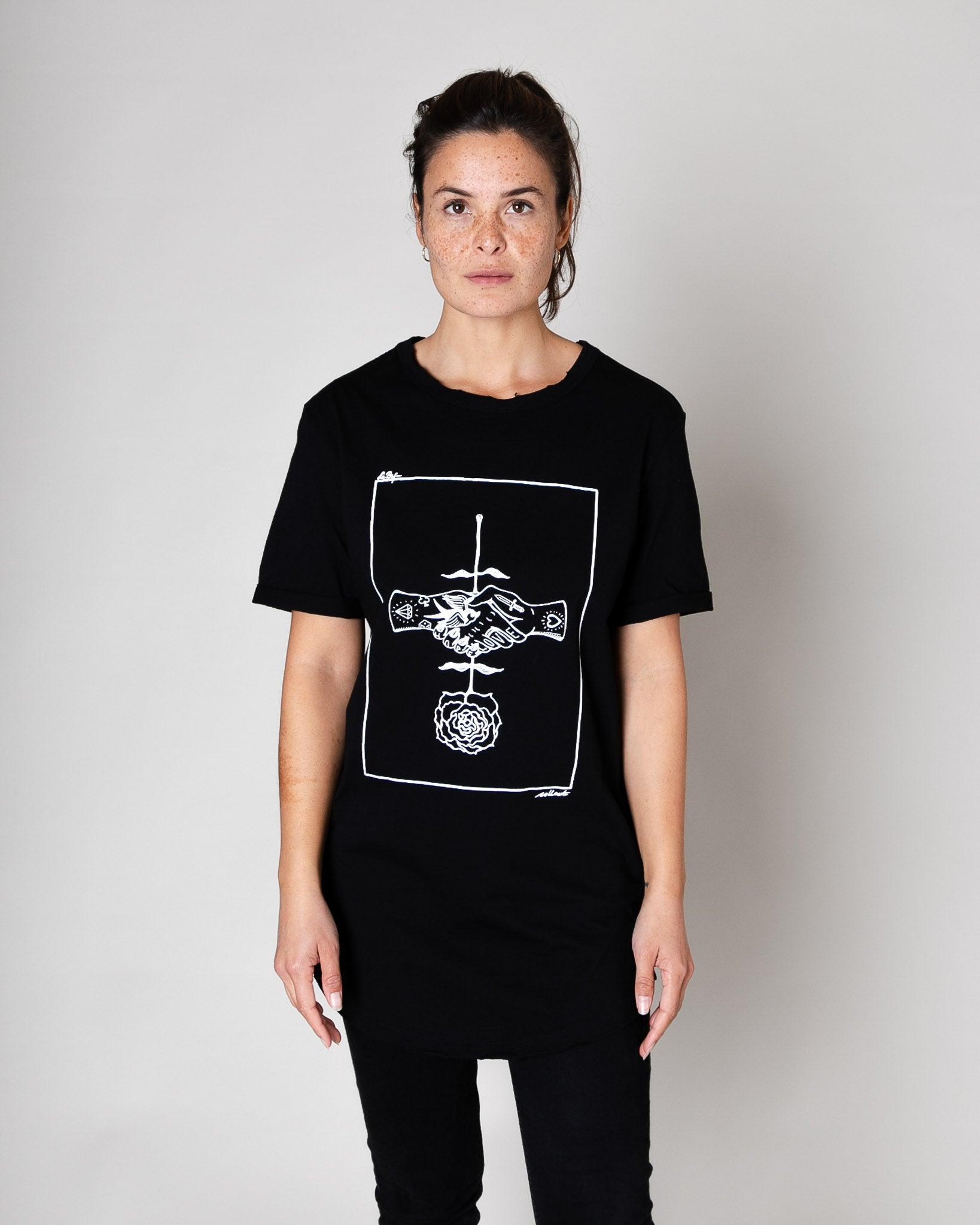 Rosa tee nero
