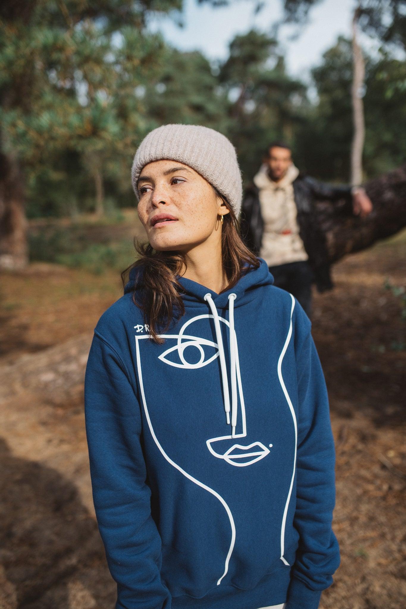 Indigo Hoodie Dunkelblau