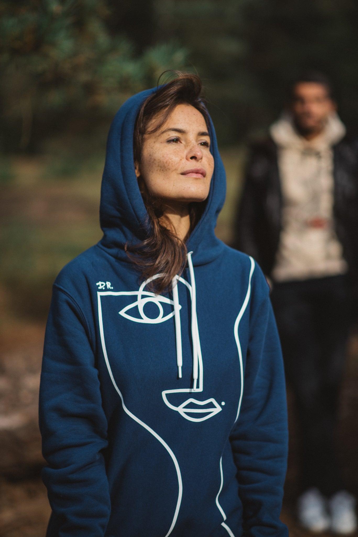 Indigo Hoodie Dunkelblau
