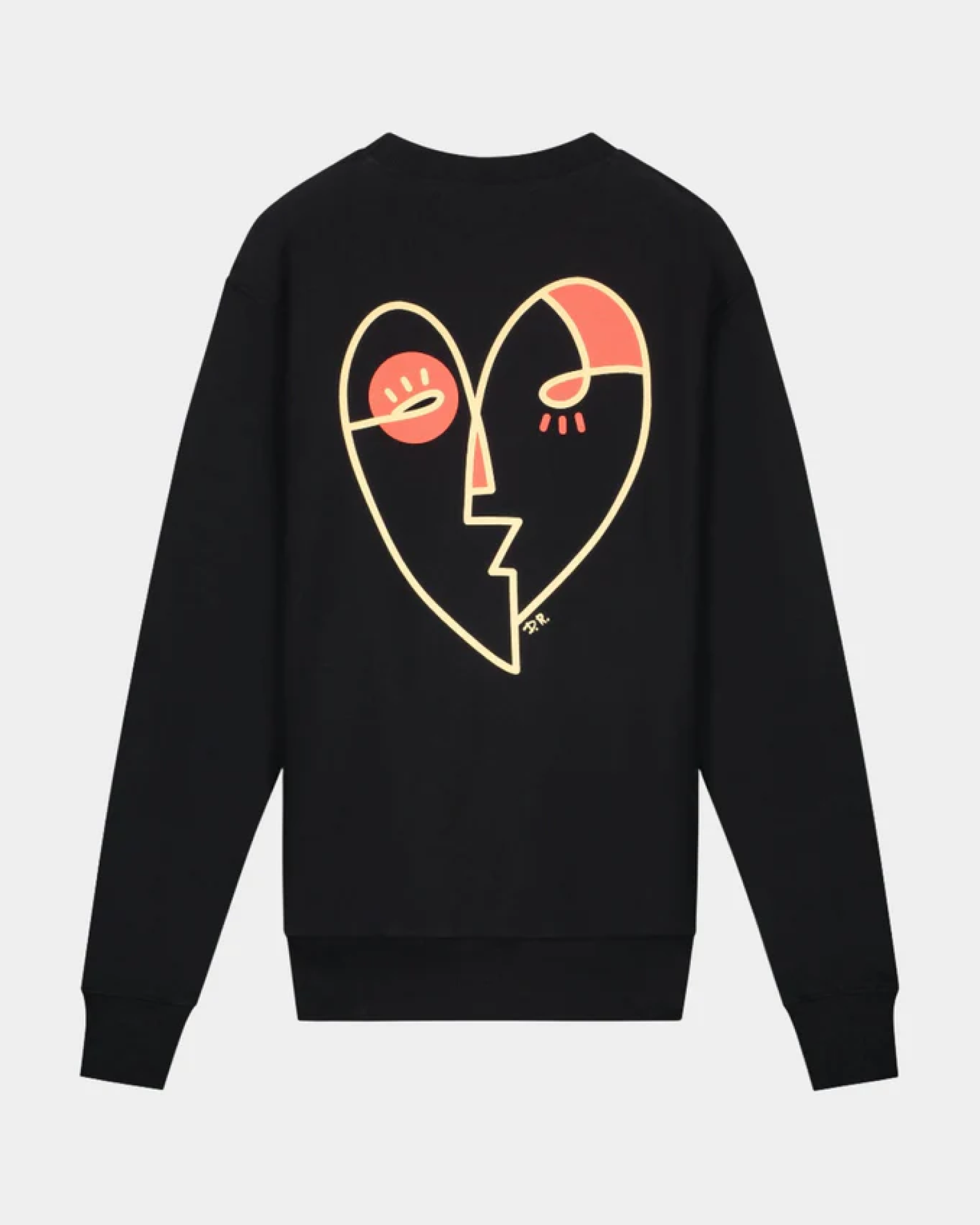Herzpullover schwarz