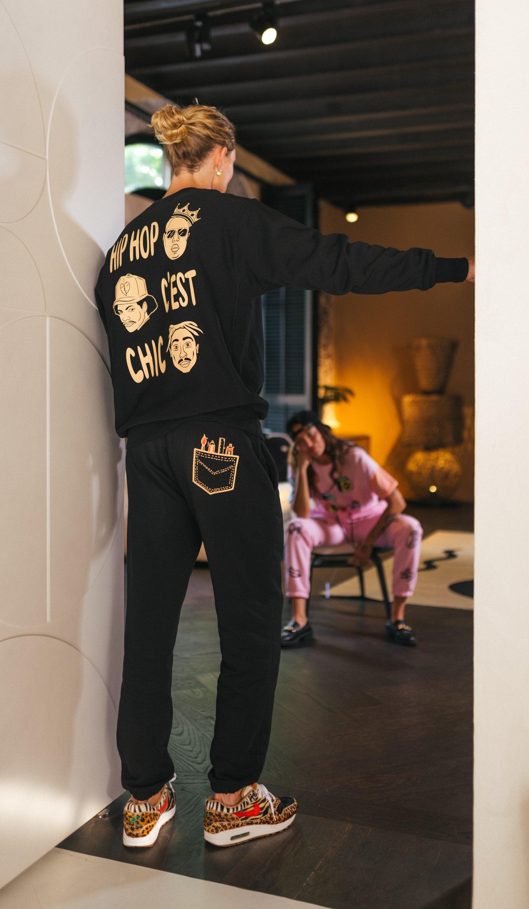 Hip Hop C'est Chic Pullover schwarz