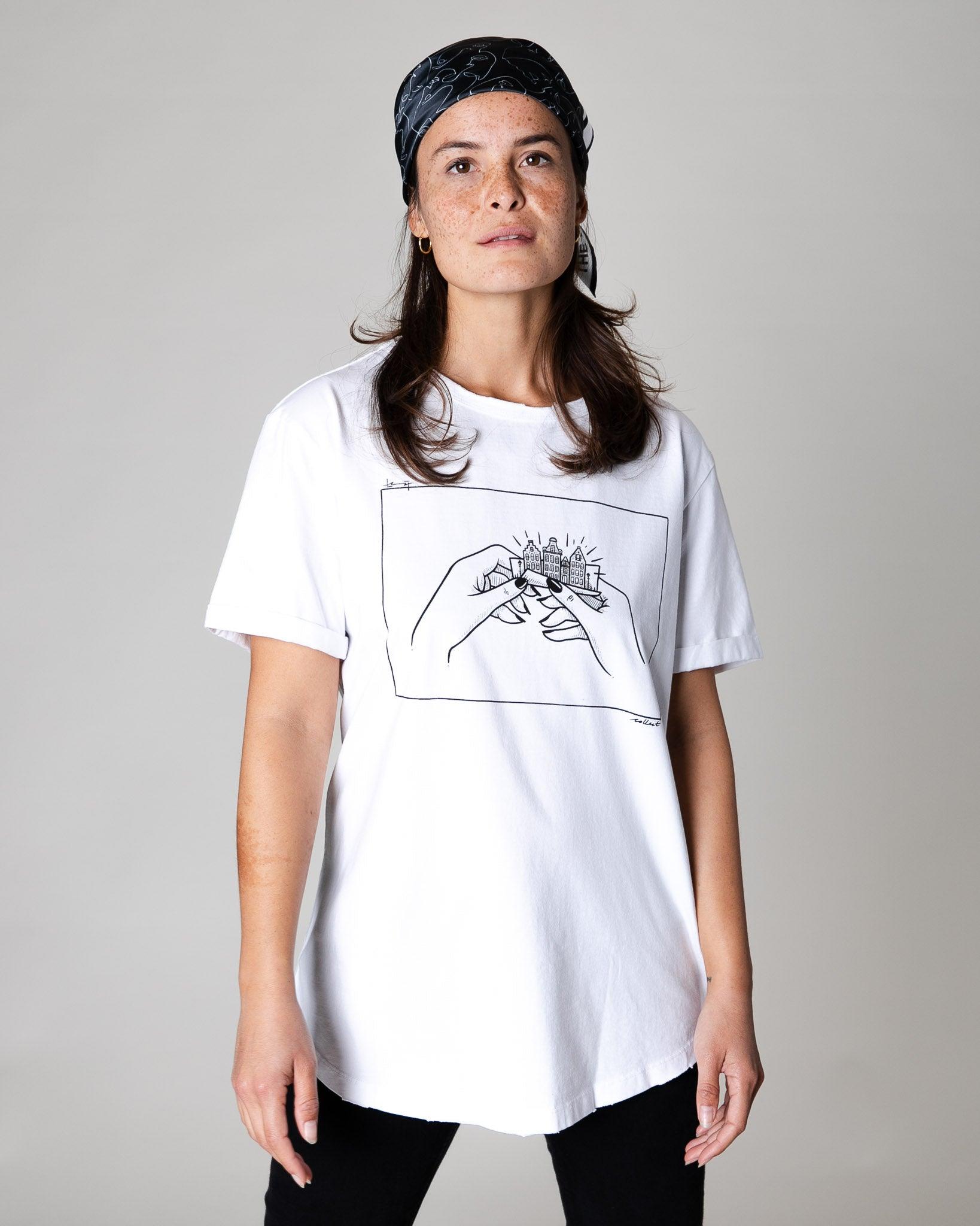 T-shirt Amsterdam Blanc