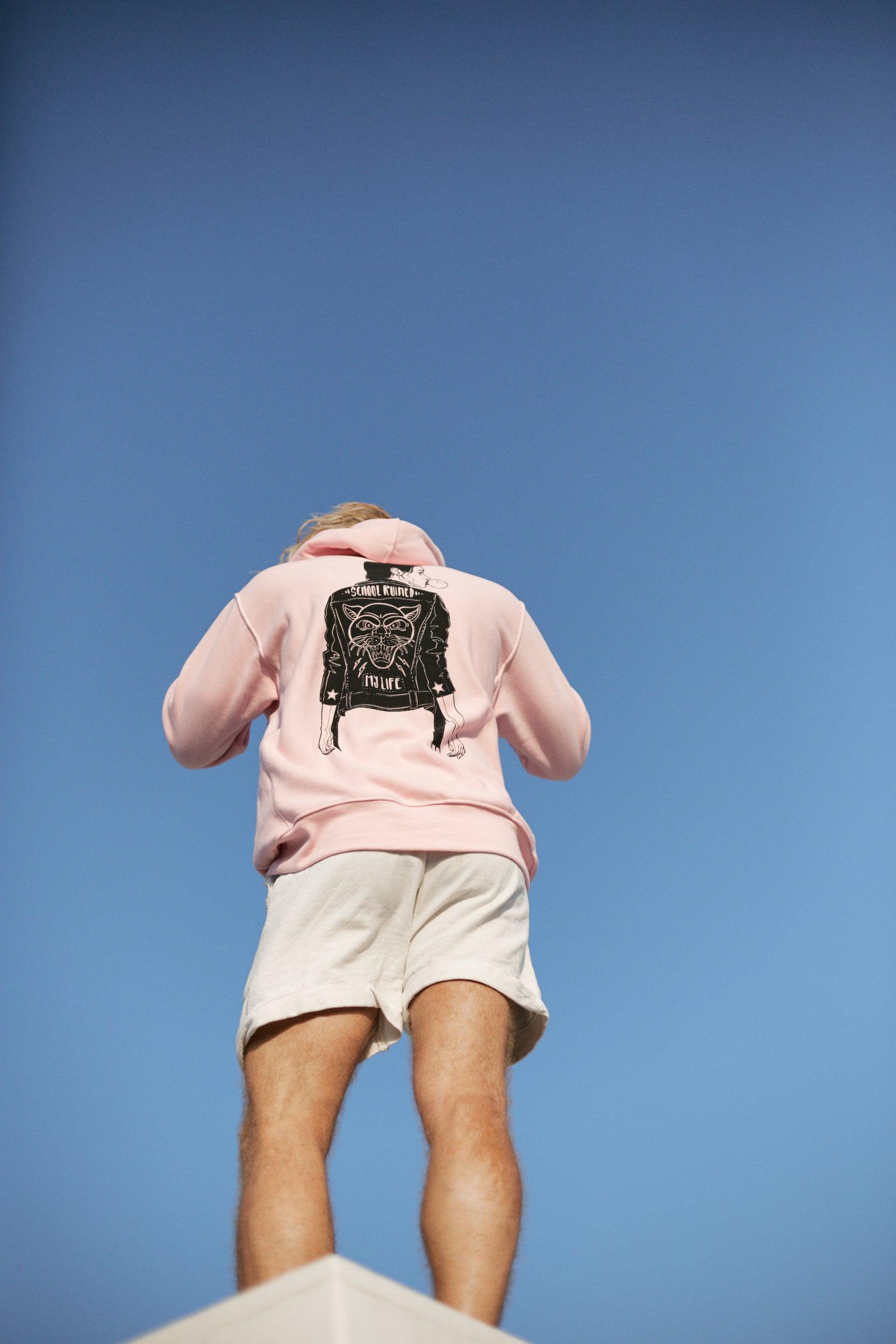 Die Schule hat mein Leben zerstört Hoodie Pink