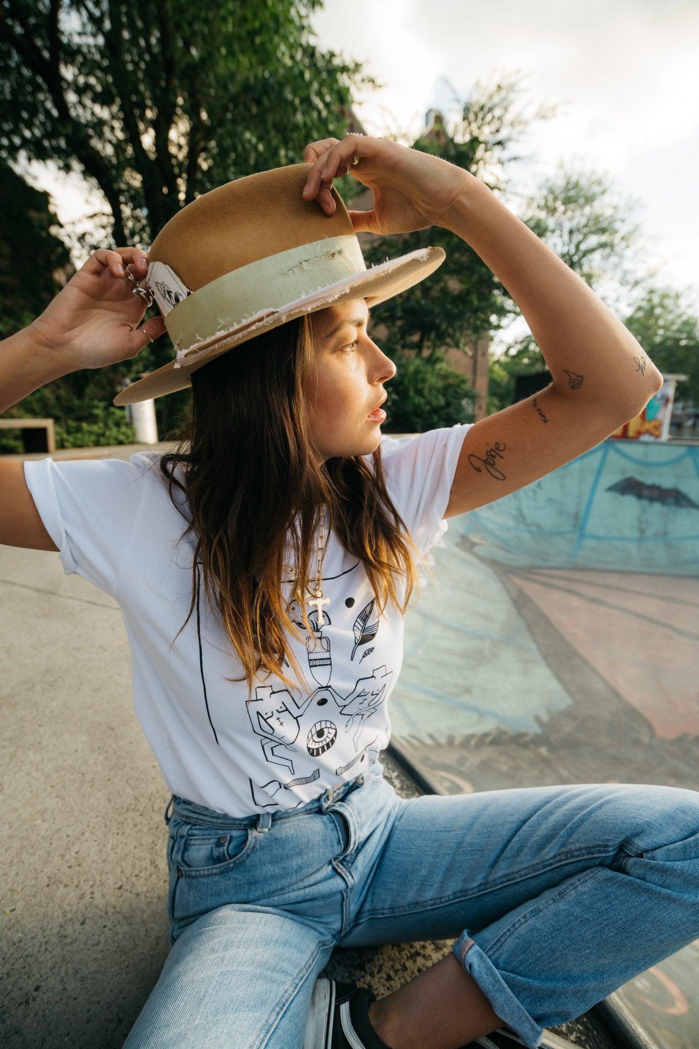 T-shirt à corps flottant