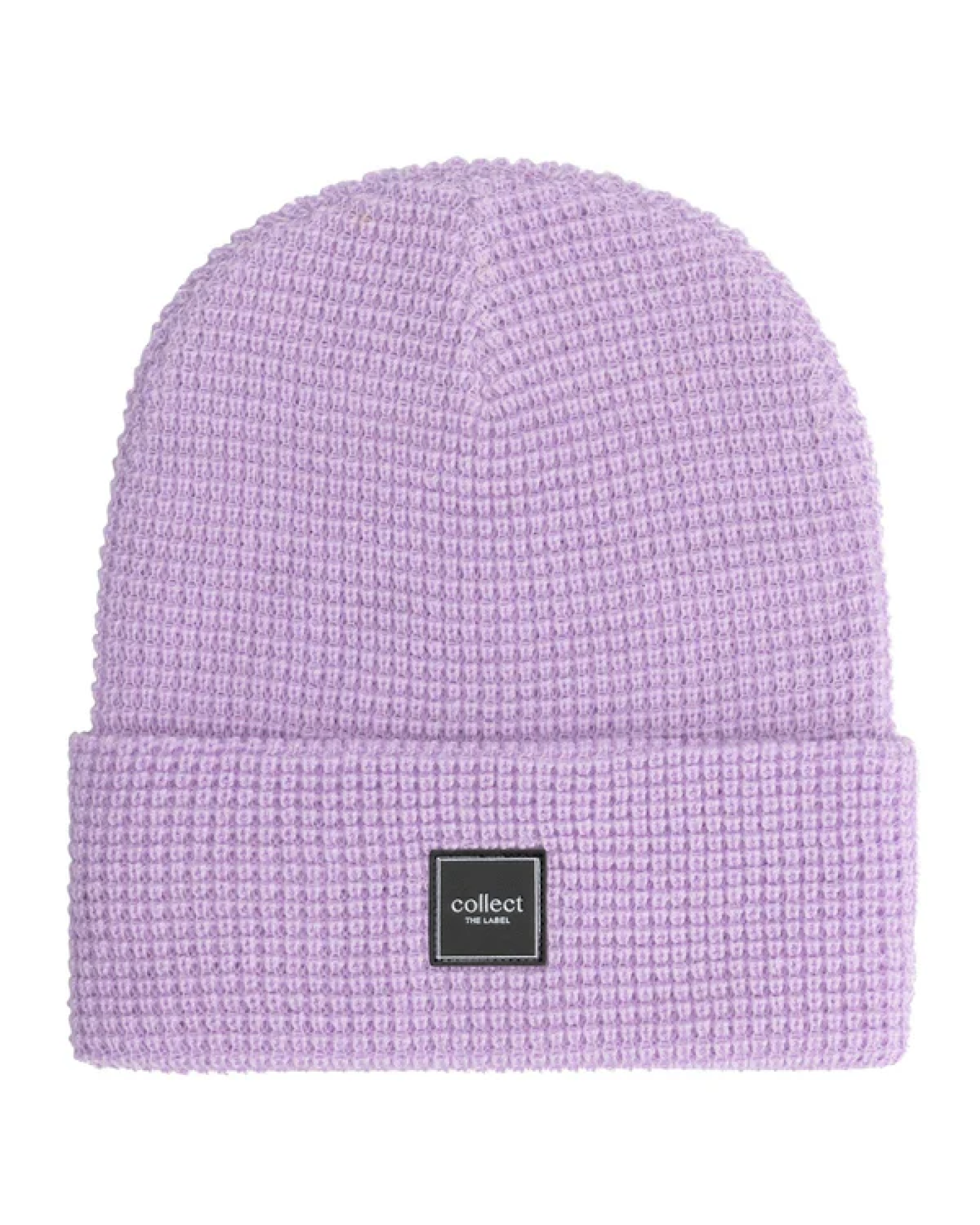 Line Art Beanie Lila