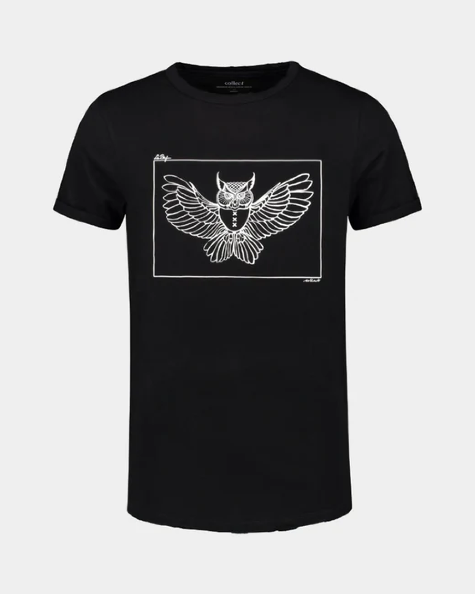 T-shirt Chouette Noir