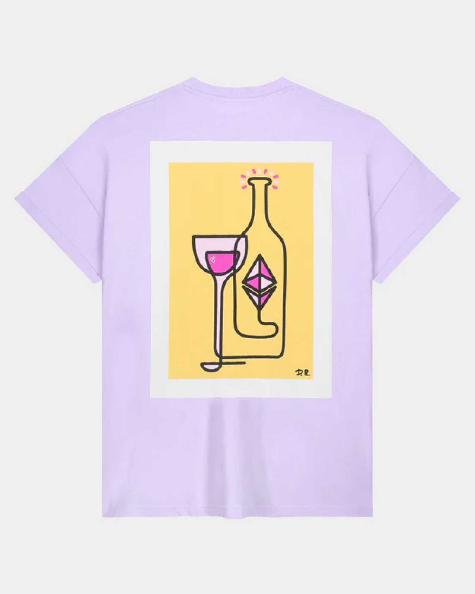 T-shirt surdimensionné Wine Lila