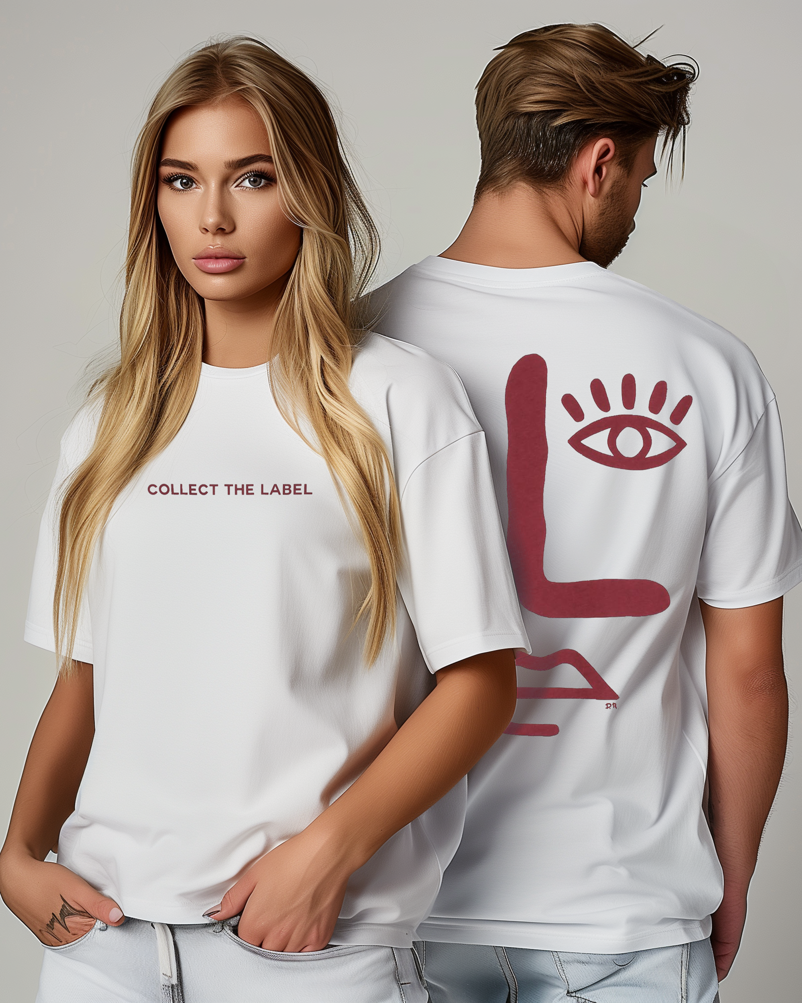 T-shirt oversize Burgy Blanc